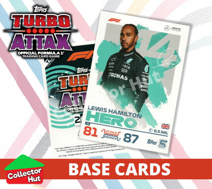 Topps Turbo Attax Formula 1 F1 2024 #1-166 Base Cards YOU CHOOSE