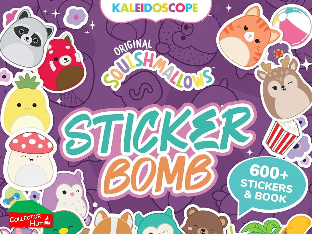 Original Squishmallows Sticker Bomb Activity Kit 600+ Stickers & Book Ages 6+