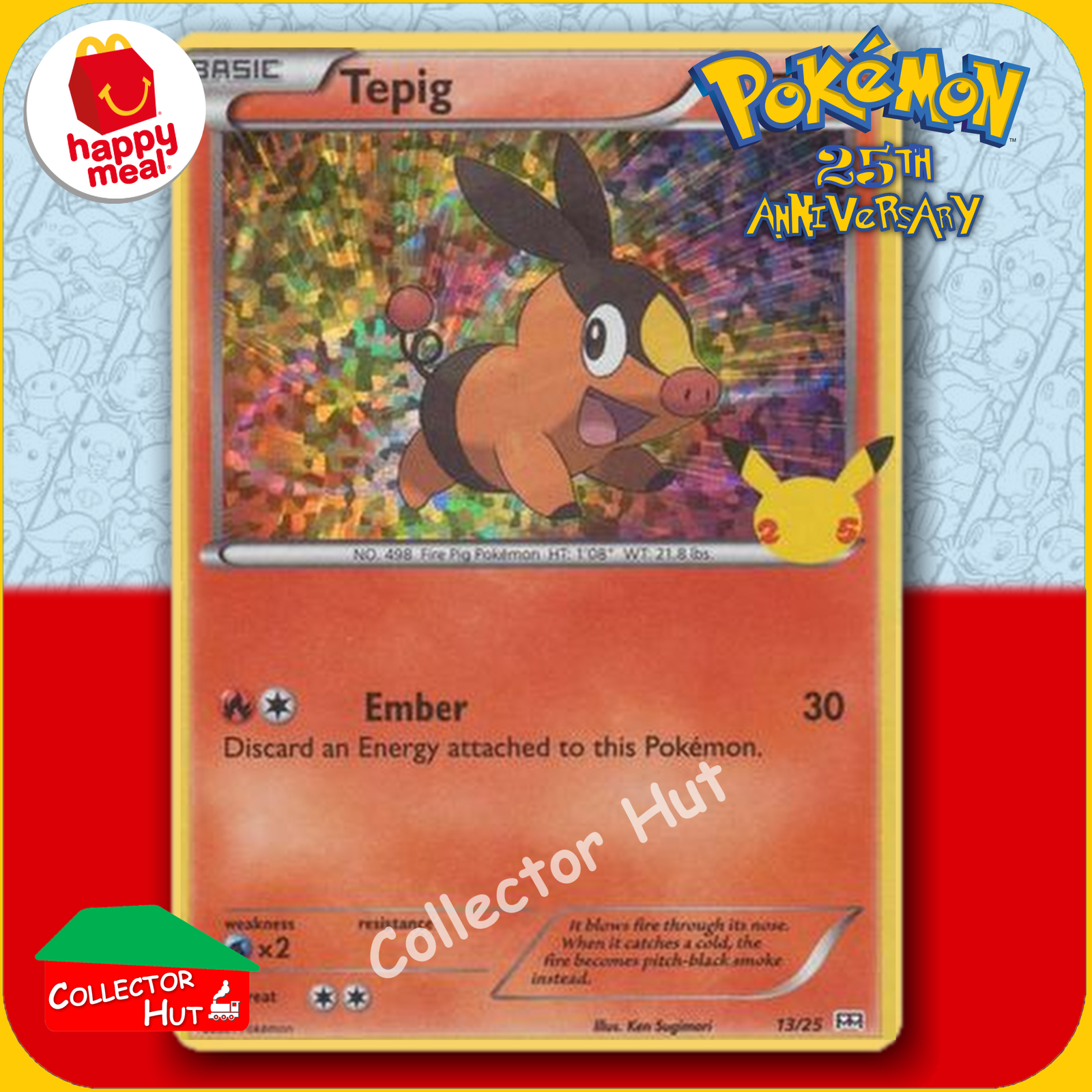McDonald's Happy Meal 2021 Pokémon 25th Anniversary Trading Cards You Choose