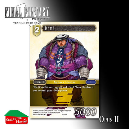 Final Fantasy Trading Card Game OPUS II 2 Singles You Choose