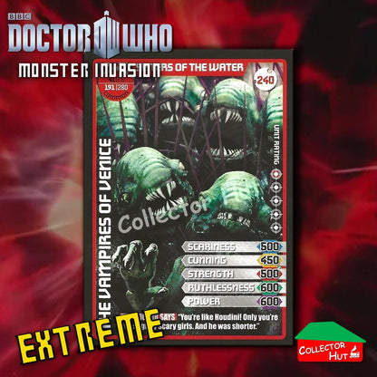 DOCTOR WHO Monster Invasion EXTREME Cards 166-344 New Fresh & Sleeved YOU CHOOSE
