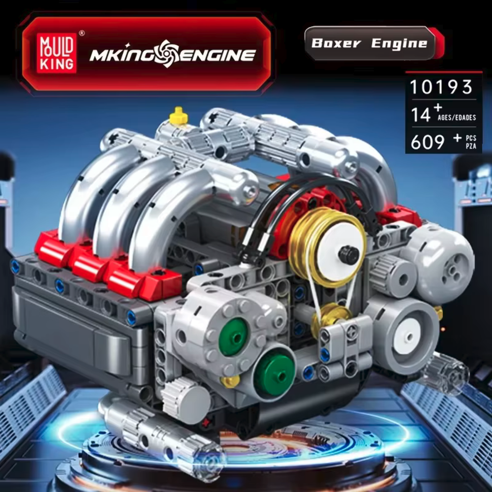 Mould King Technology Motorized Engine Building Block Model Sets
