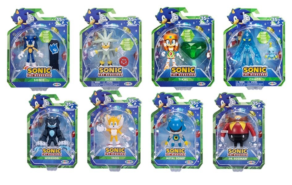 Jakks Sonic the Hedgehog Figures 2.5" Articulating Posable