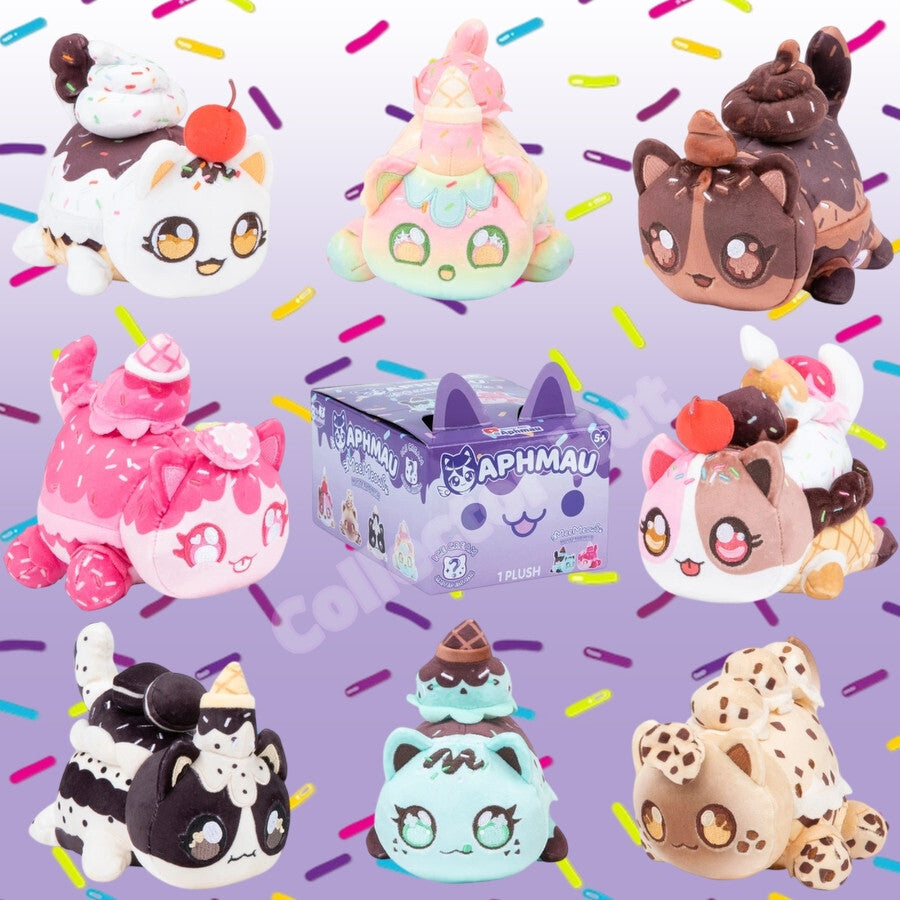 Aphmau MeeMeows Mystery 6" Plush ICE CREAM Limited Edition IDENTIFIED You Choose