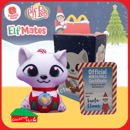 McDonald's Happy Meal 2022 Christmas Elf on the Shelf Plush Toys