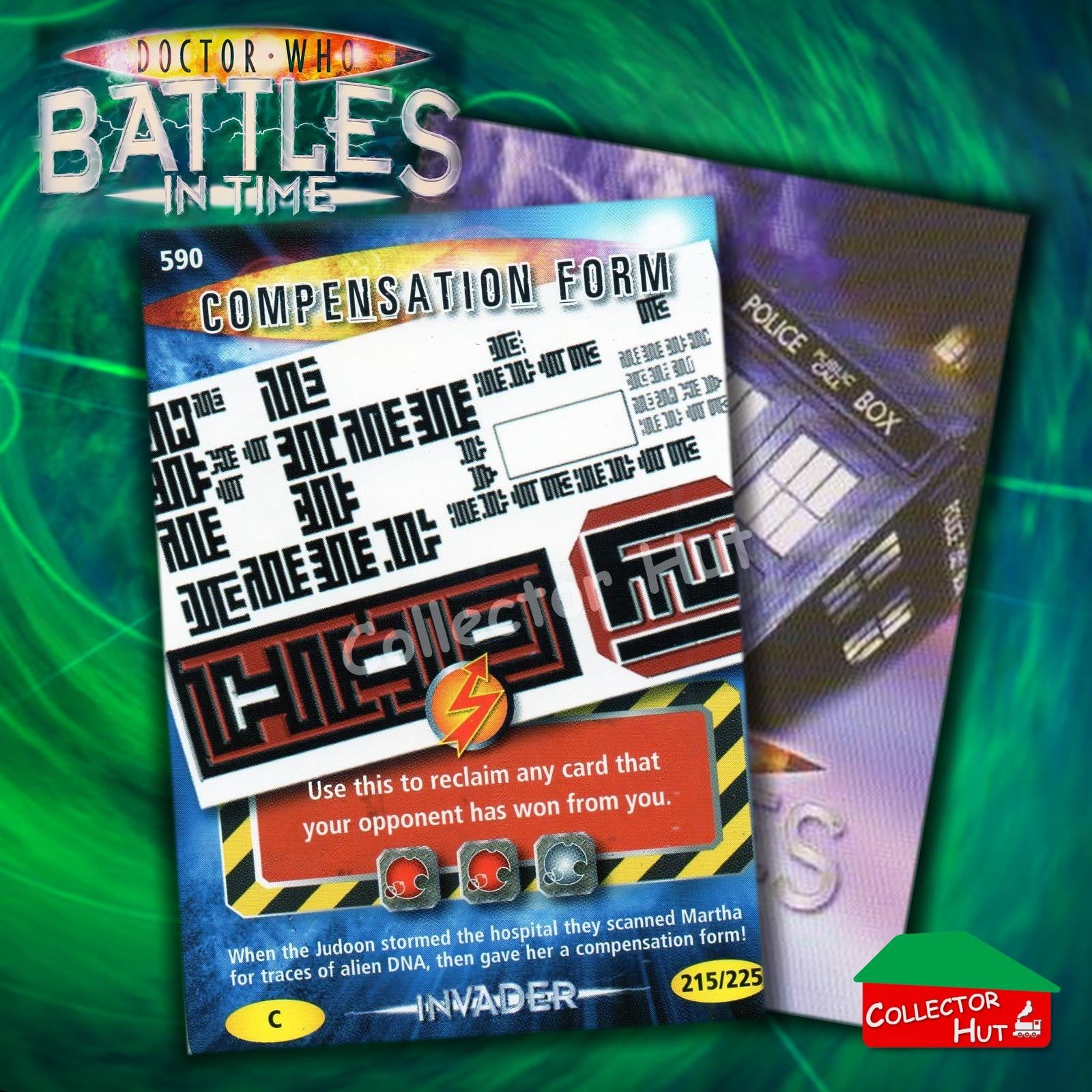 DOCTOR WHO Battles in Time #376-600 INVADER RARE & COMMON CARDS YOU CHOOSE