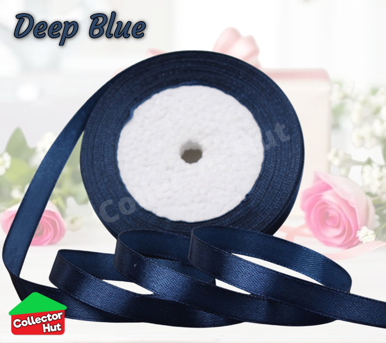 Satin Ribbon Roll Double Sided 23m Various Colours Sizes 10mm 15mm Widths