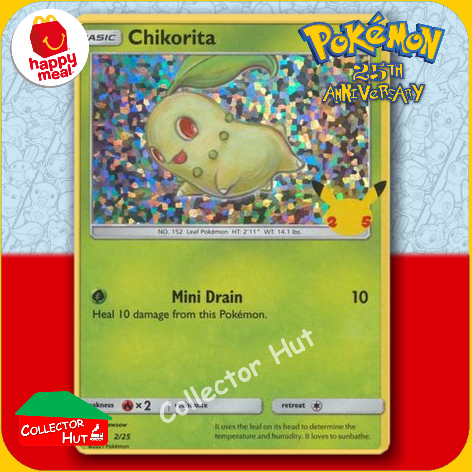 McDonald's Happy Meal 2021 Pokémon 25th Anniversary Trading Cards You Choose