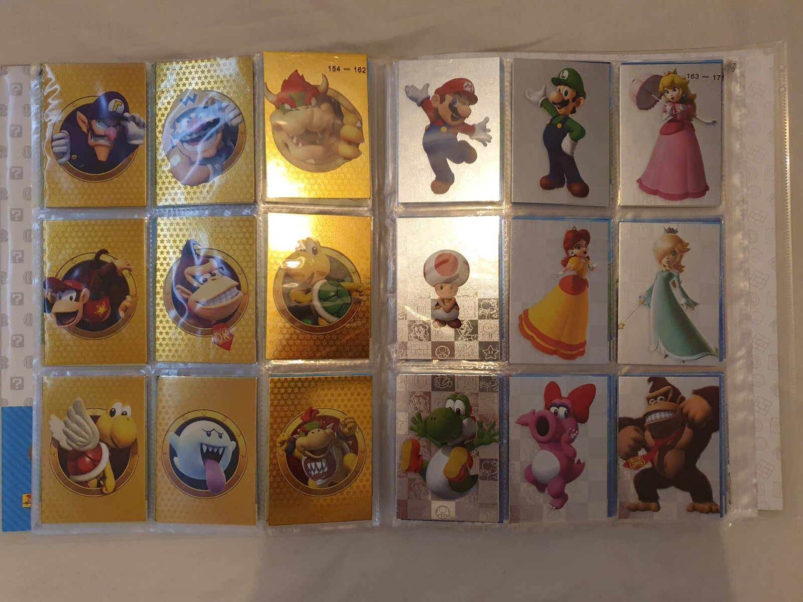 PANINI Super Mario Trading Cards COMPLETE BASE SET with Puzzle Cards
