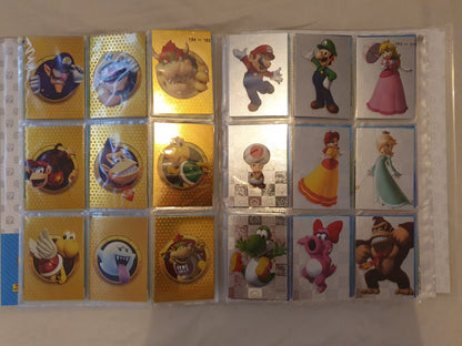 PANINI Super Mario Trading Cards COMPLETE BASE SET with Puzzle Cards