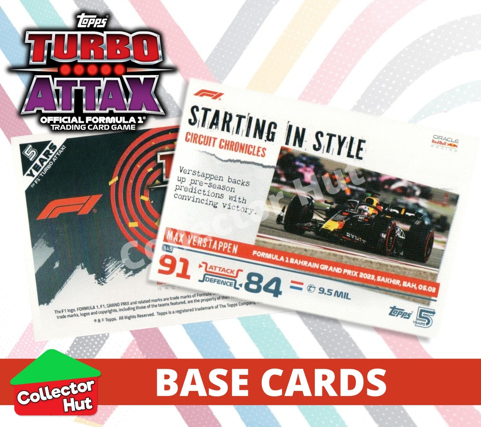 Topps Turbo Attax Formula 1 F1 2024 #1-166 Base Cards YOU CHOOSE