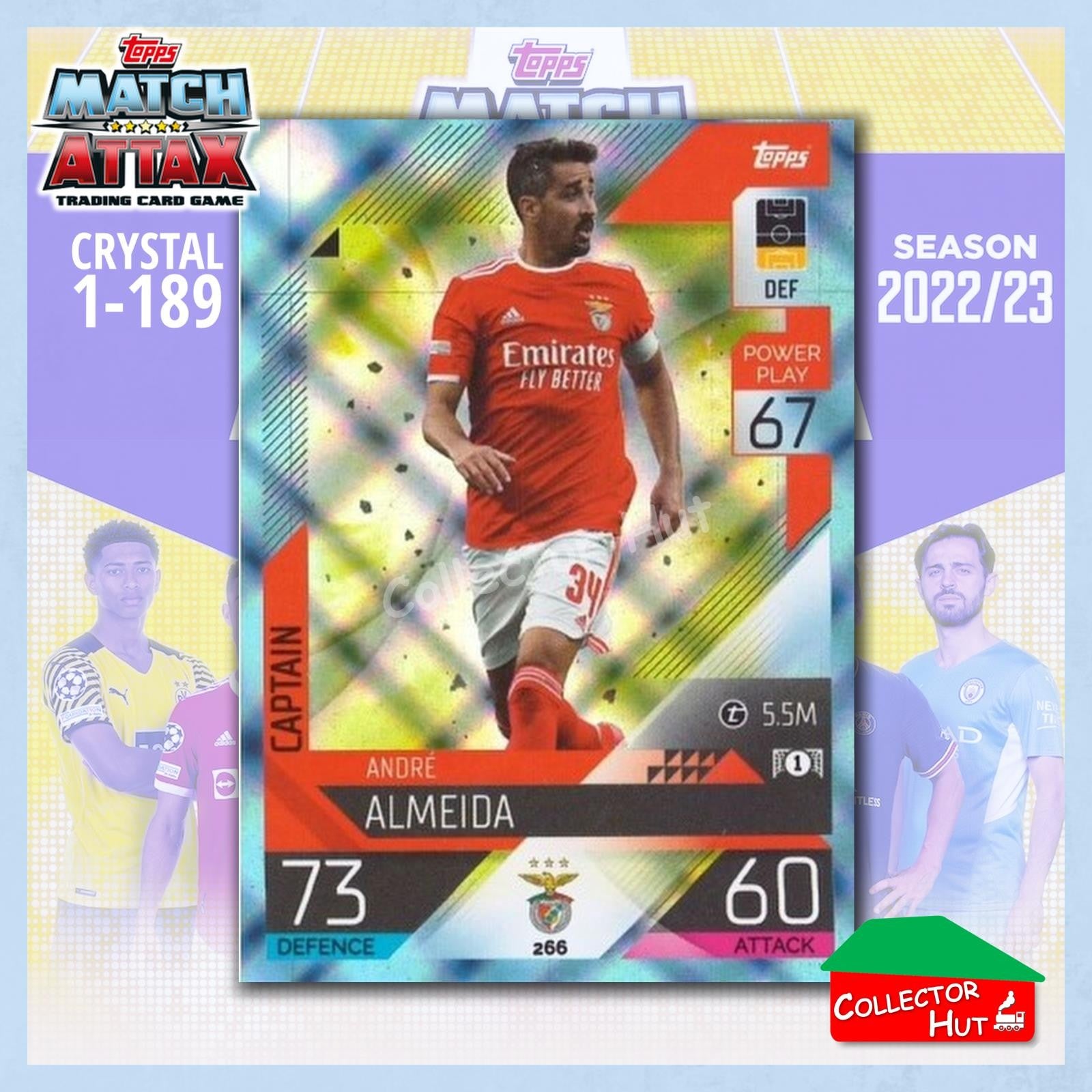 Topps Match Attax Europa Champions League 2022/23 Crystal Parallel Cards 190-387