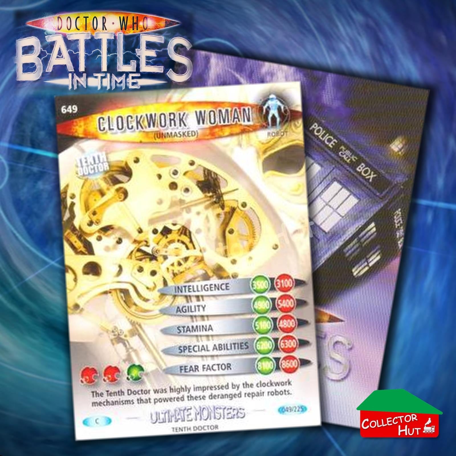 DOCTOR WHO Battles in Time #601-825 ULTIMATE MONSTERS RARE & COMMON Cards