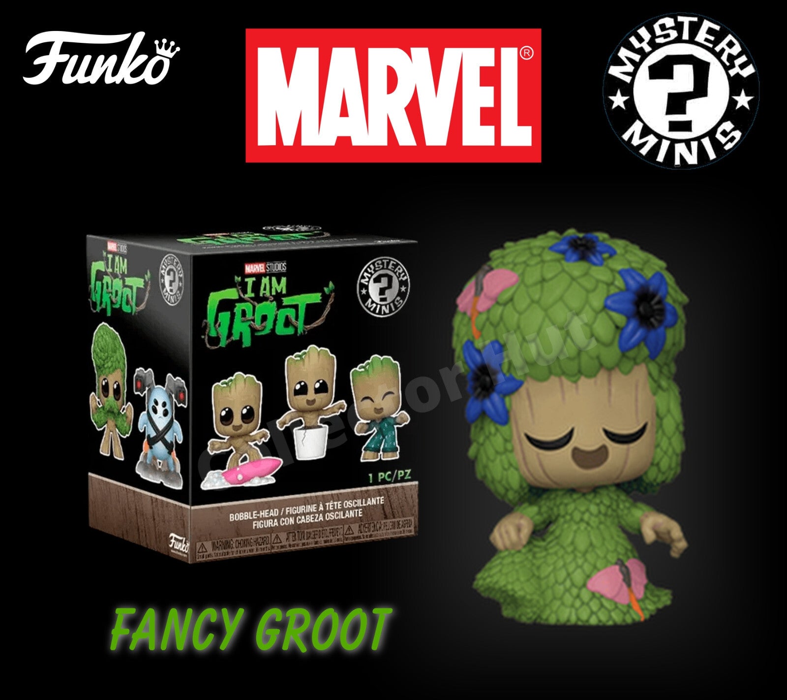 Funko Marvel Mystery Minis I am Groot Bobblehead Figures Guaridans of the Galaxy