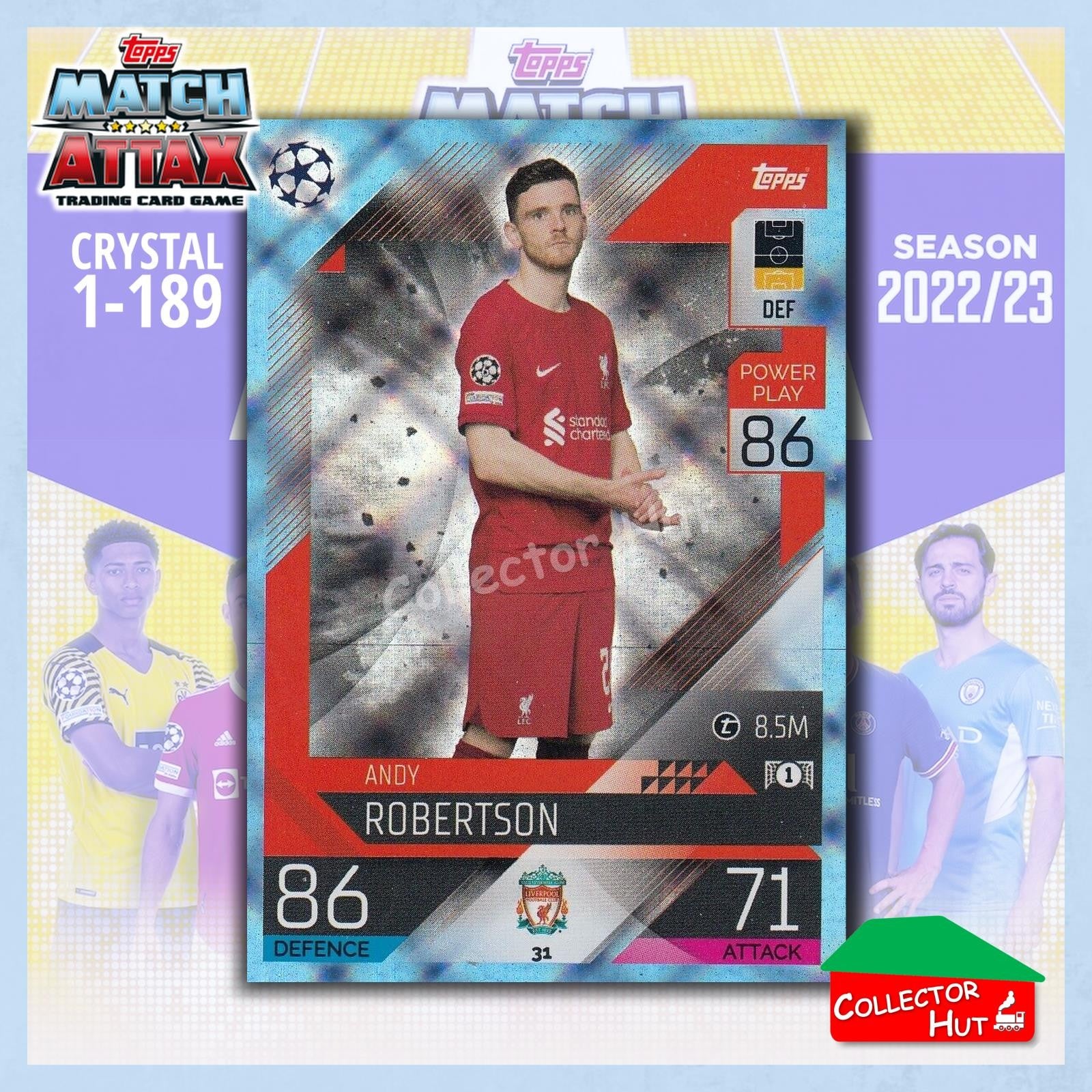 Topps Match Attax Europa Champions League 2022/23 Crystal Parallel Cards 1-189