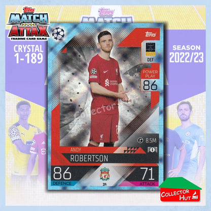 Topps Match Attax Europa Champions League 2022/23 Crystal Parallel Cards 1-189