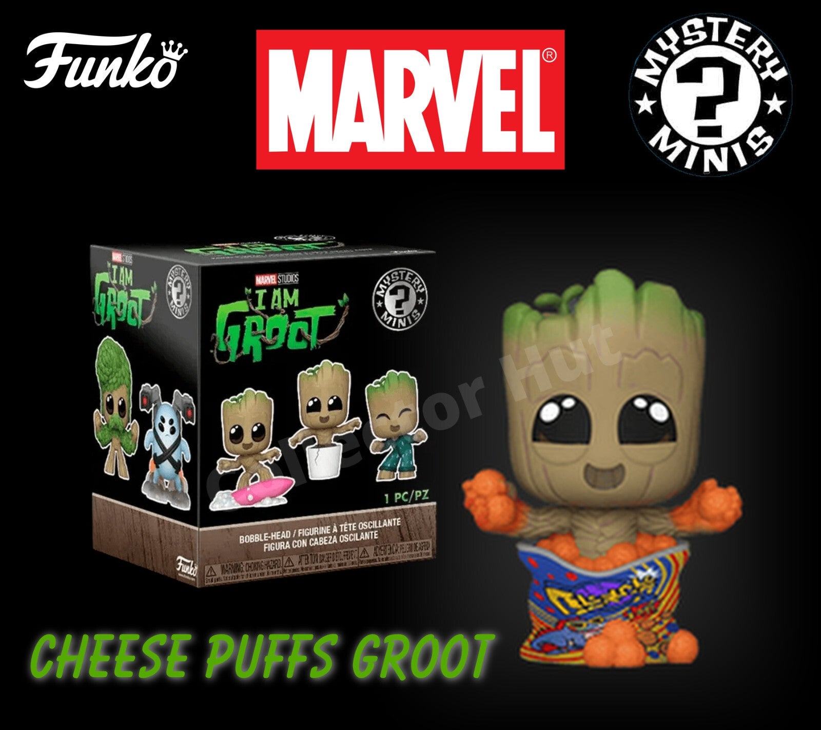 Funko Marvel Mystery Minis I am Groot Bobblehead Figures Guaridans of the Galaxy