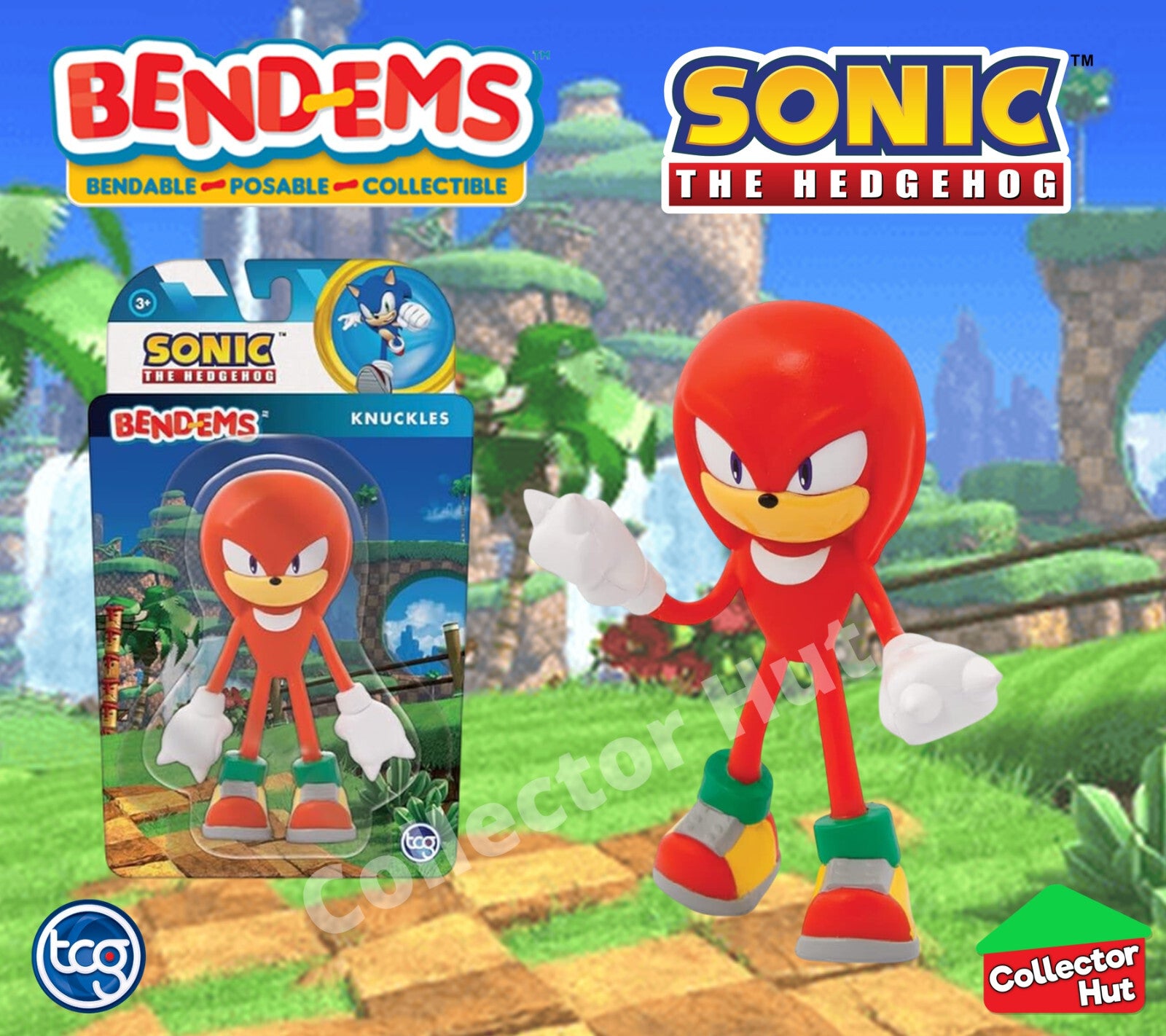 Sonic the Hedgehog Bend-Ems Bendable Popsable Action Figures