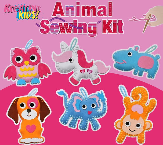 Kreative Kids Animal Sewing Kit Children Arts Craft Set