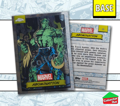Marvel Topps Chrome 2024 Base Card Collection 1-150 YOU CHOOSE