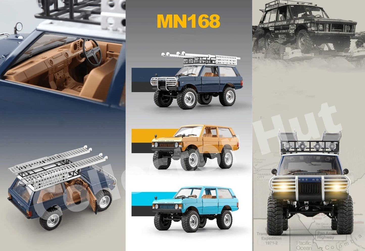 MN168 RC Rock Crawler 1:12 Scale Premium Land Rover 1970 Design Upgradable Boxed