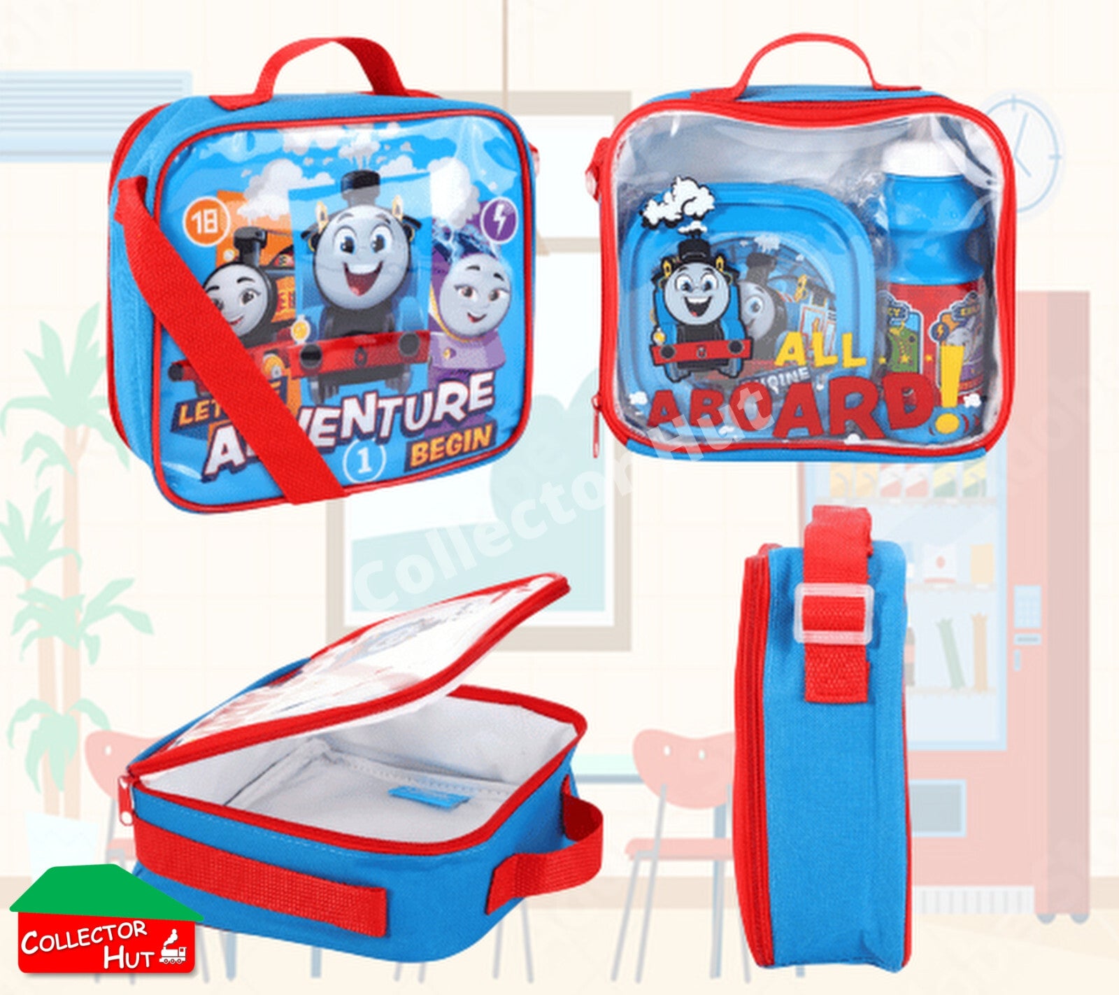 Boys Girls Kids Childrens School Lunch Sets Junior Novelty Character Bag