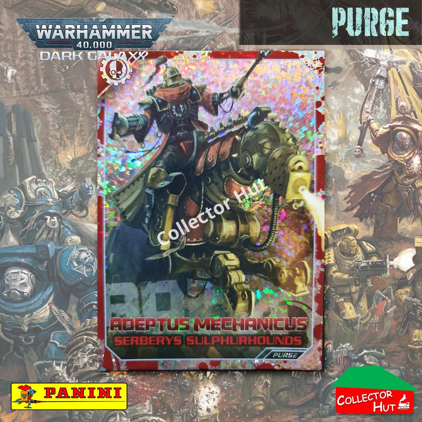 PANINI Warhammer 40,000 Dark Galaxy Parallel Trading Card Crusade Vanguard Purge