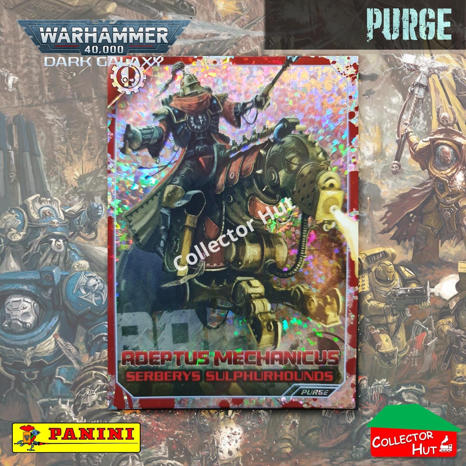 PANINI Warhammer 40,000 Dark Galaxy Parallel Trading Card Crusade Vanguard Purge
