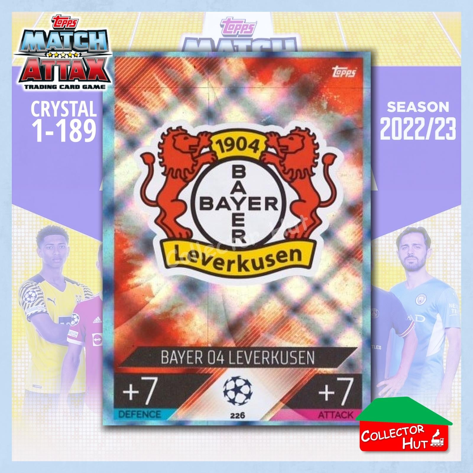 Topps Match Attax Europa Champions League 2022/23 Crystal Parallel Cards 190-387