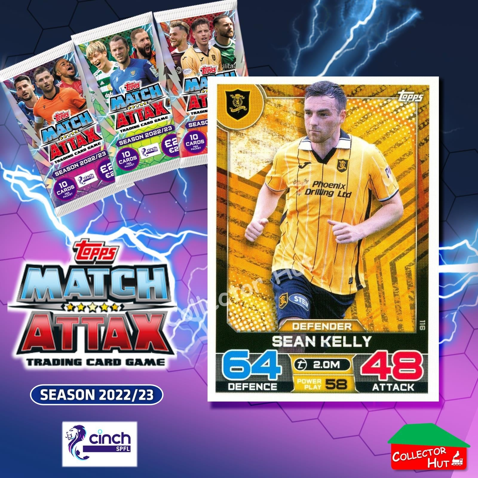 TOPPS MATCH ATTAX SPFL 2022/23 #1-162 Choose Your Card