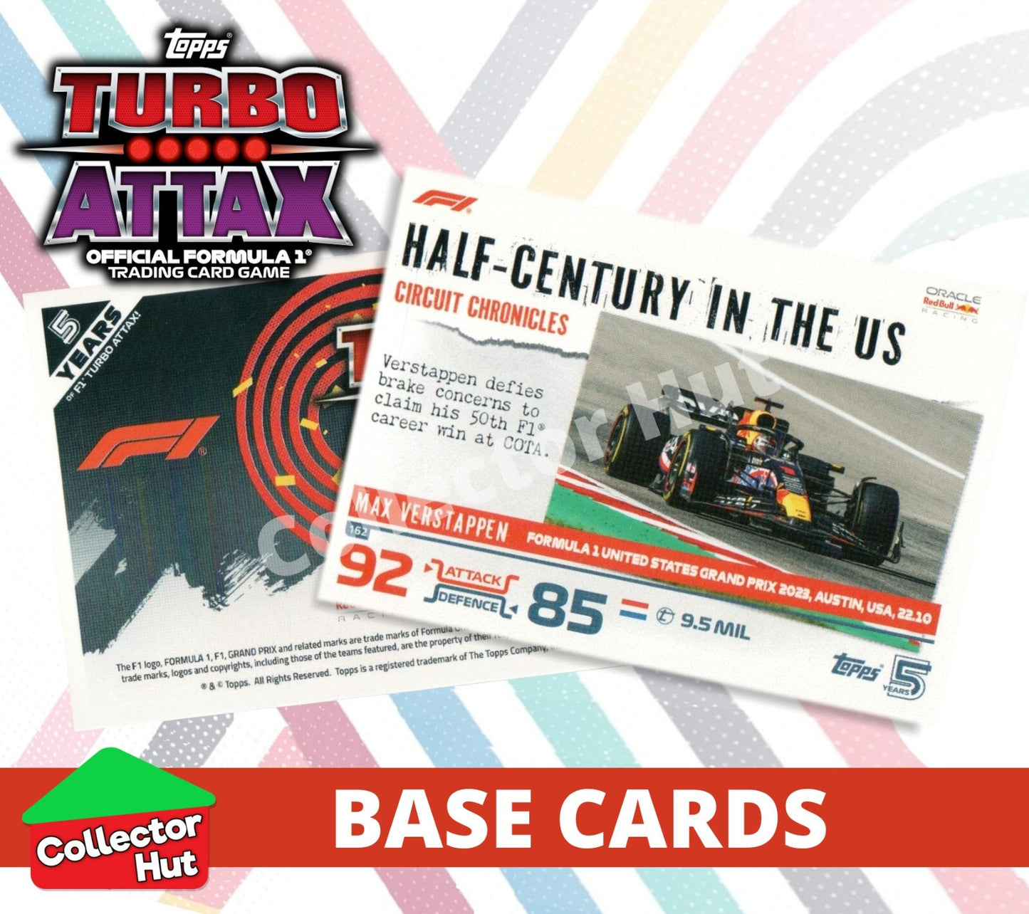 Topps Turbo Attax Formula 1 F1 2024 #1-166 Base Cards YOU CHOOSE