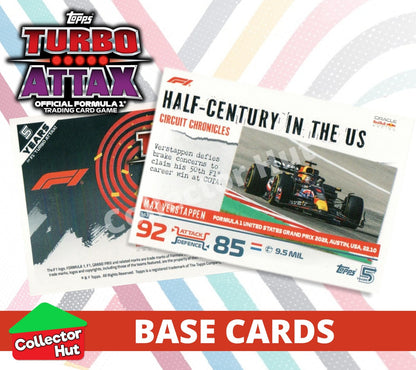 Topps Turbo Attax Formula 1 F1 2024 #1-166 Base Cards YOU CHOOSE