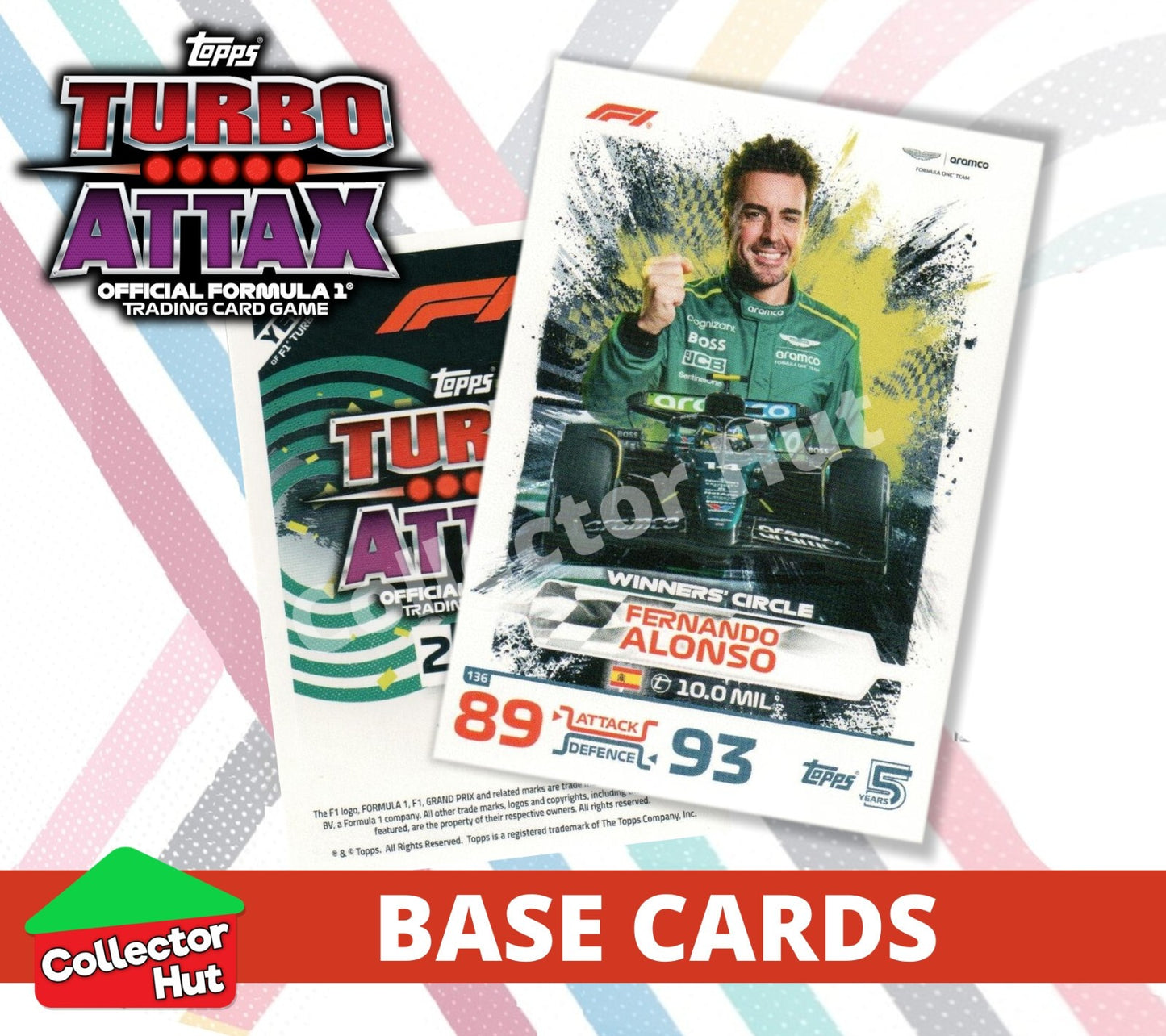 Topps Turbo Attax Formula 1 F1 2024 #1-166 Base Cards YOU CHOOSE