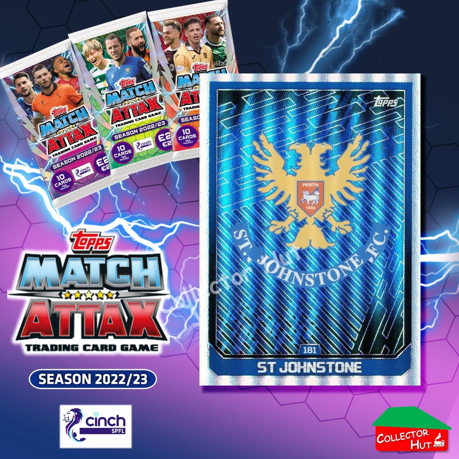 TOPPS MATCH ATTAX SPFL 2022/23 #163-264 Choose Your Card