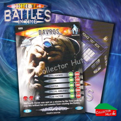 DOCTOR WHO Battles in Time #601-825 ULTIMATE MONSTERS RARE & COMMON Cards