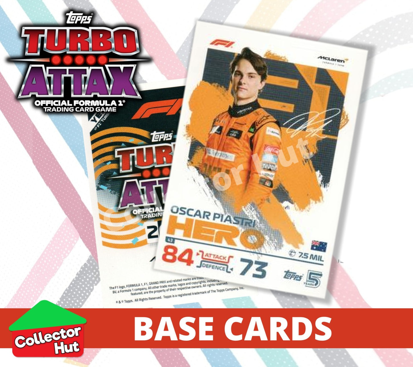 Topps Turbo Attax Formula 1 F1 2024 #1-166 Base Cards YOU CHOOSE