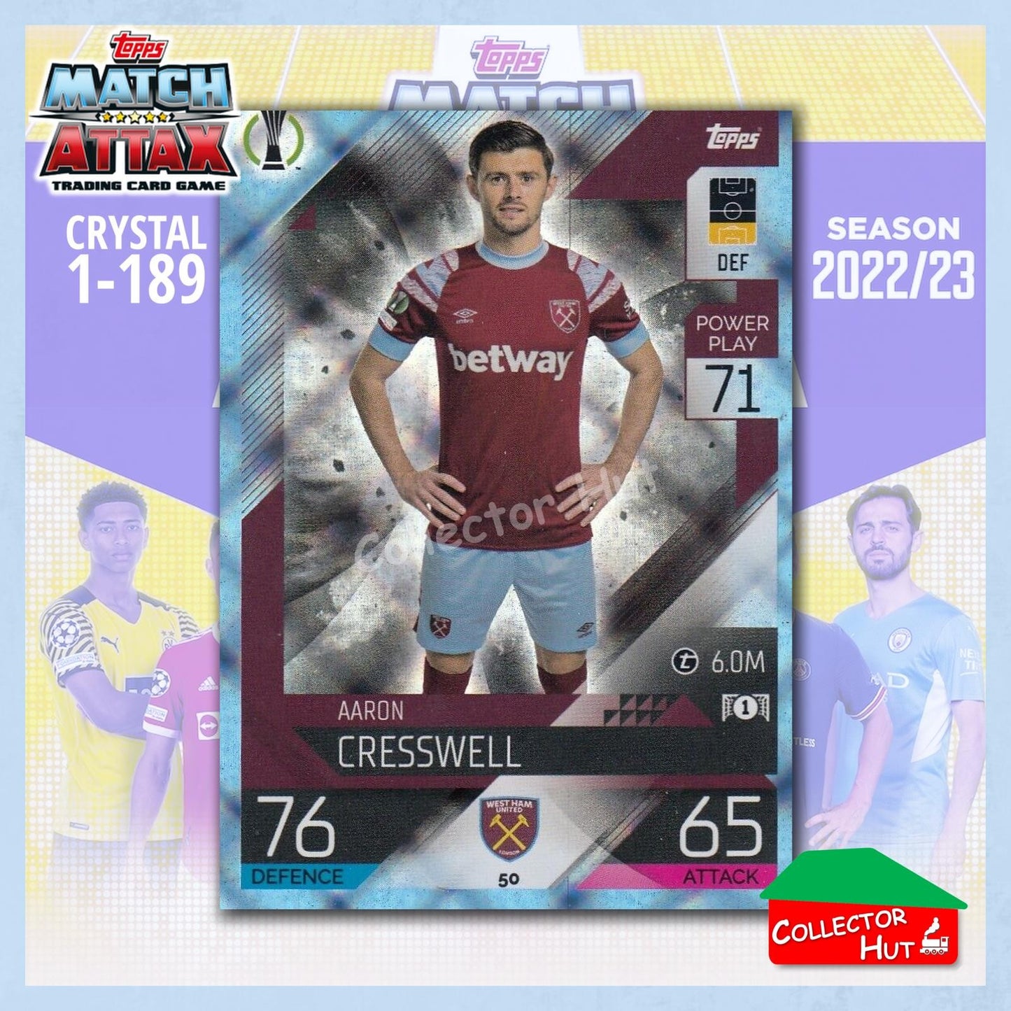 Topps Match Attax Europa Champions League 2022/23 Crystal Parallel Cards 1-189
