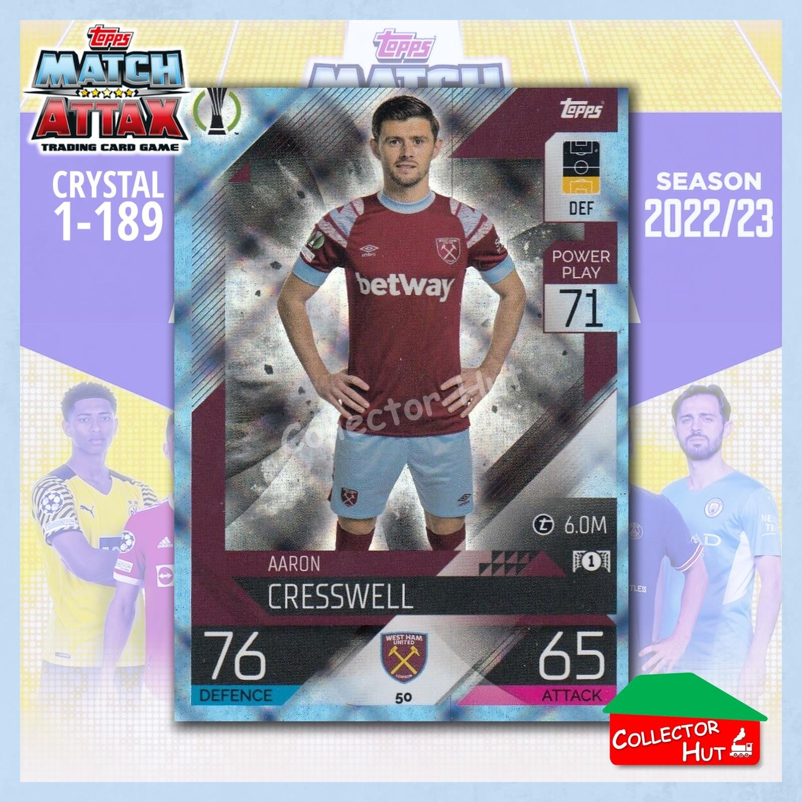 Topps Match Attax Europa Champions League 2022/23 Crystal Parallel Cards 1-189
