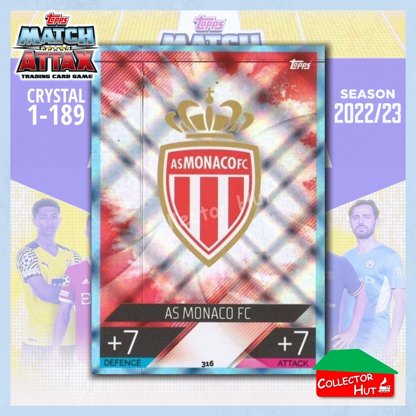 Topps Match Attax Europa Champions League 2022/23 Crystal Parallel Cards 190-387