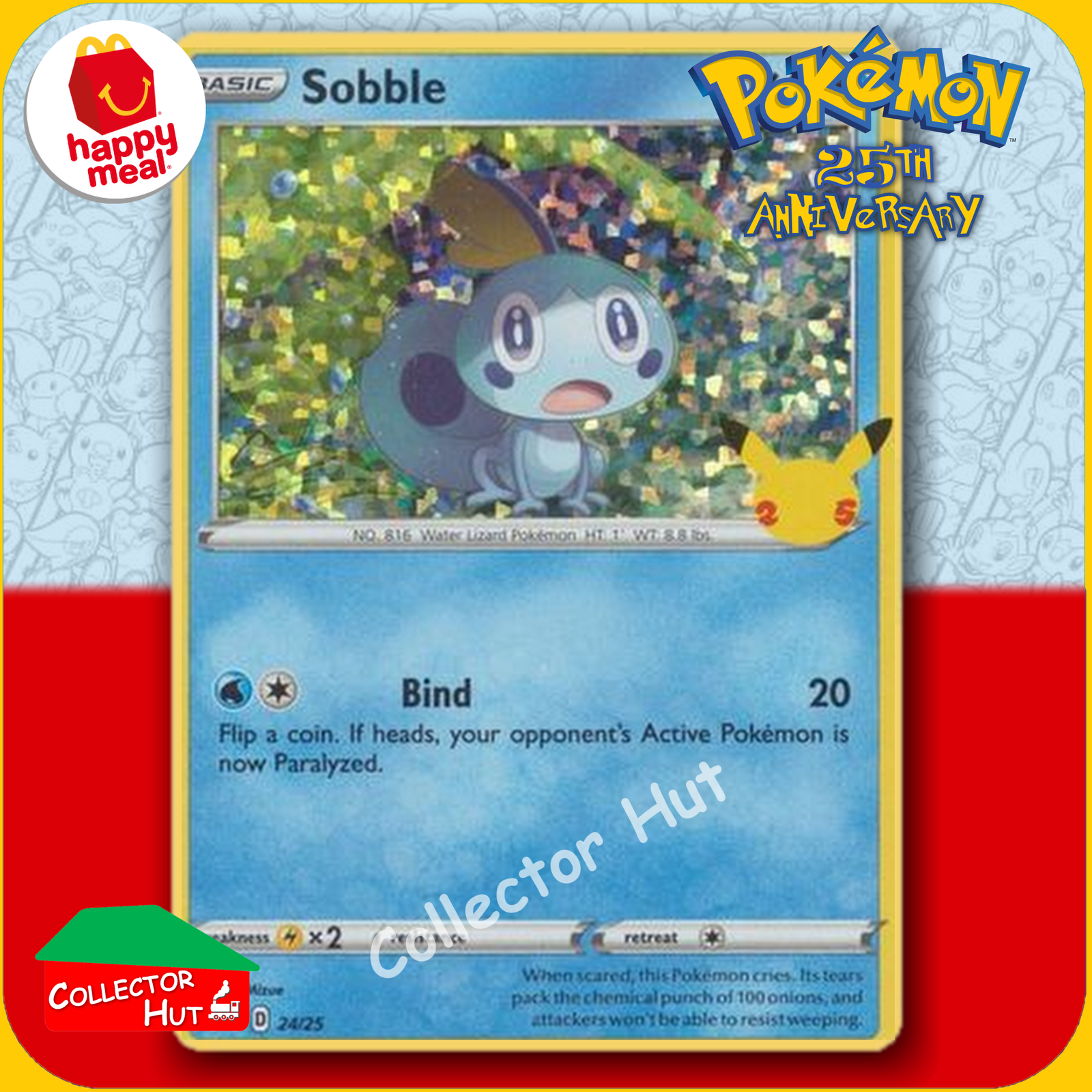 McDonald's Happy Meal 2021 Pokémon 25th Anniversary Trading Cards You Choose