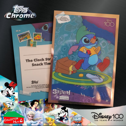 Disney 100 Topps Chrome 2023 RARE CARDS Off the Page Iconic Moments Stitch