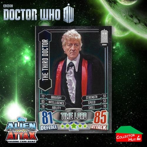 Topps Dr Who Alien Attax 50th Anniversary Edition RARE Limited & Companion Cards