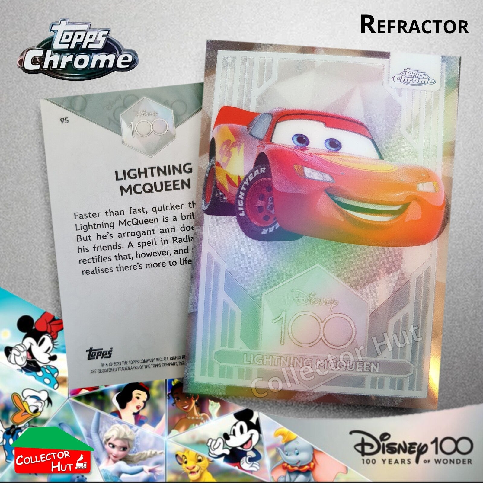 Disney 100 Topps Chrome 2023 REFRACTOR Cards 1-100 Pick Singles