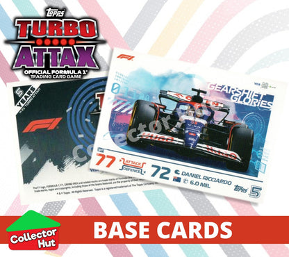 Topps Turbo Attax Formula 1 F1 2024 #1-166 Base Cards YOU CHOOSE