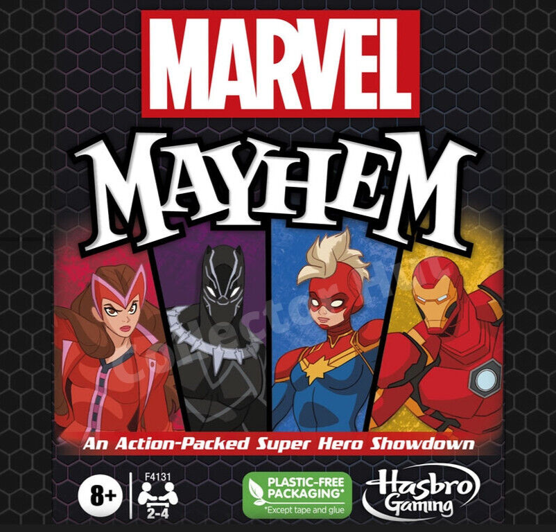 Marvel Mayhem Card Game Ages 8+ Fun Game for Marvel Super Hero Fans 2-4 Players