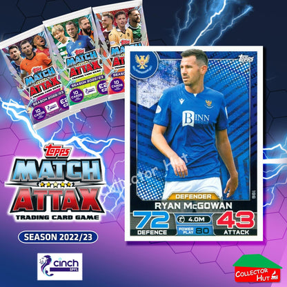 TOPPS MATCH ATTAX SPFL 2022/23 #163-264 Choose Your Card