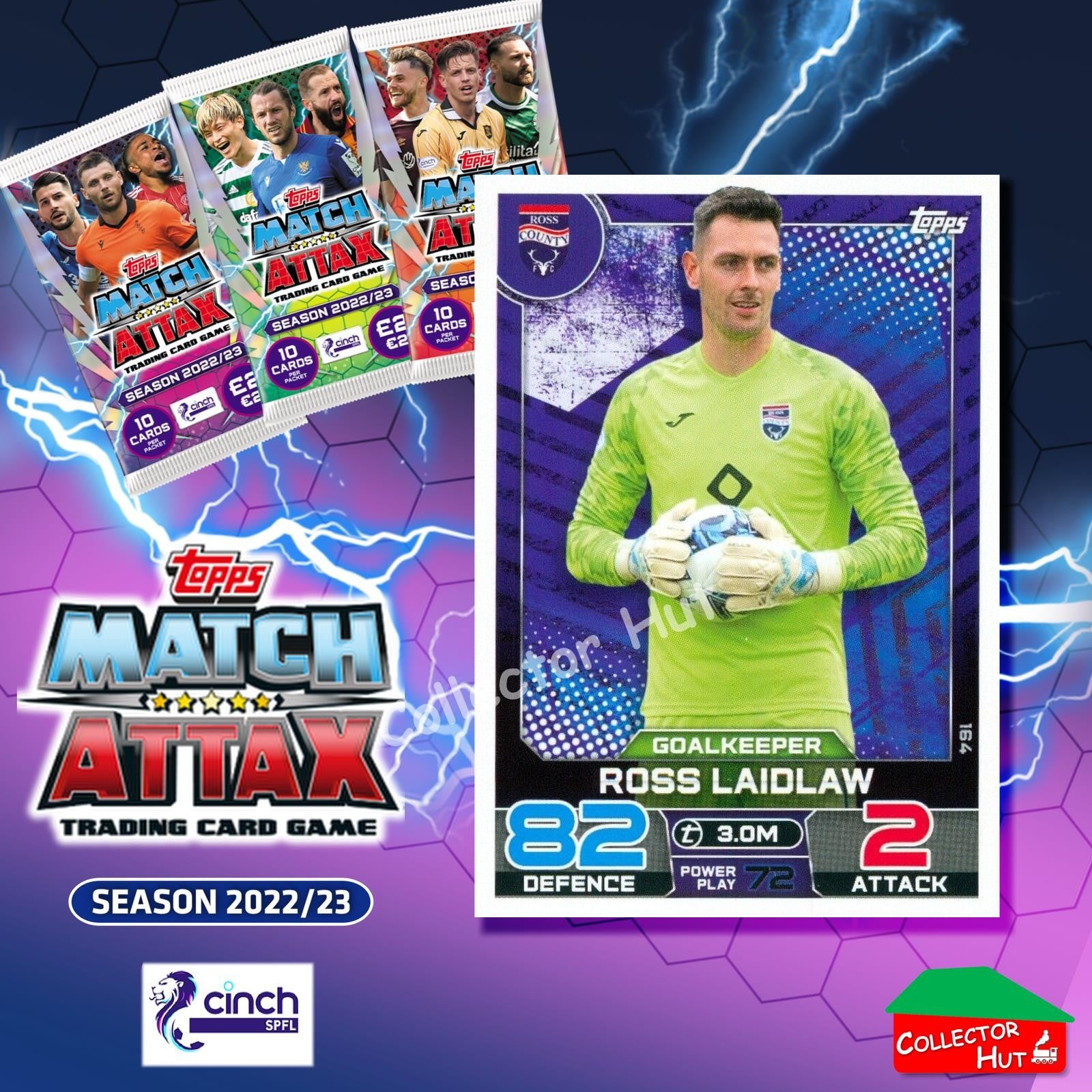 TOPPS MATCH ATTAX SPFL 2022/23 #163-264 Choose Your Card