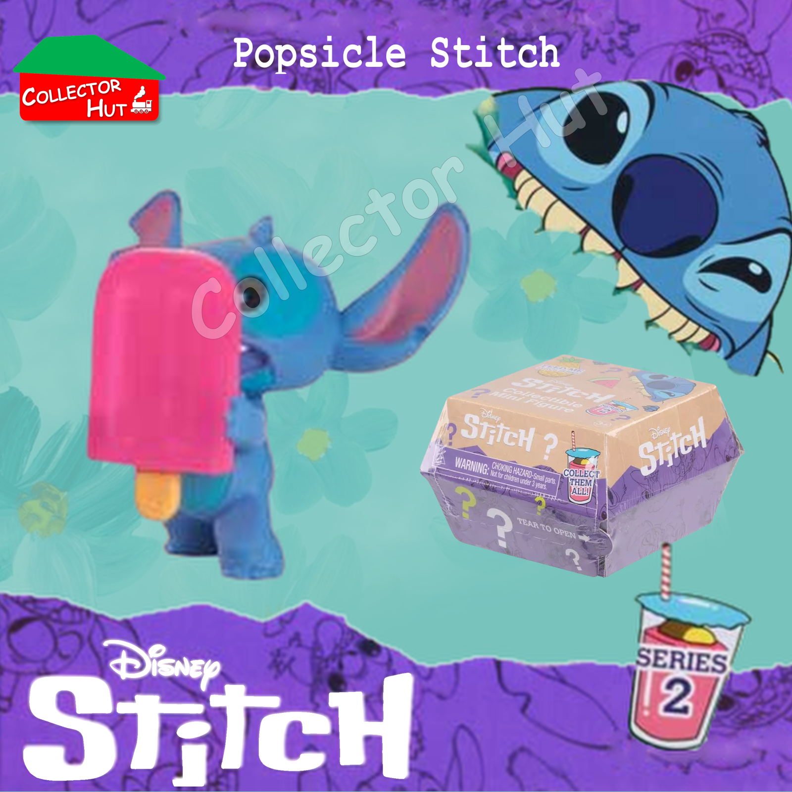 Disney Stitch Feed Me Blind Mini Figures Series 2 (Identified) New & Sealed