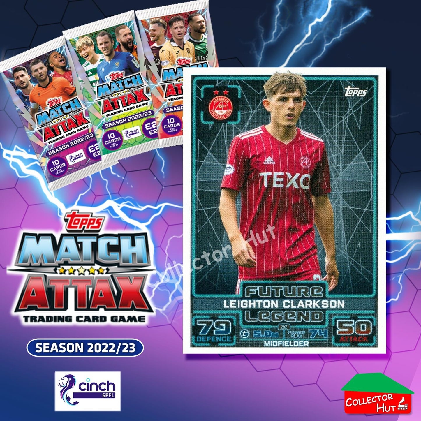 TOPPS MATCH ATTAX SPFL 2022/23 #163-264 Choose Your Card