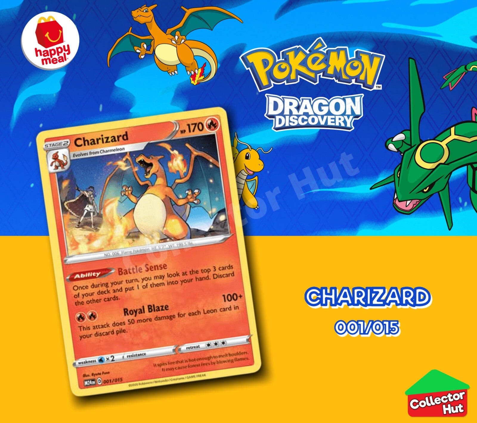 McDonalds Pokémon 2025 Dragon Discovery Card Collection Happy Meal